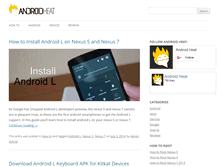 Tablet Screenshot of androidheat.com